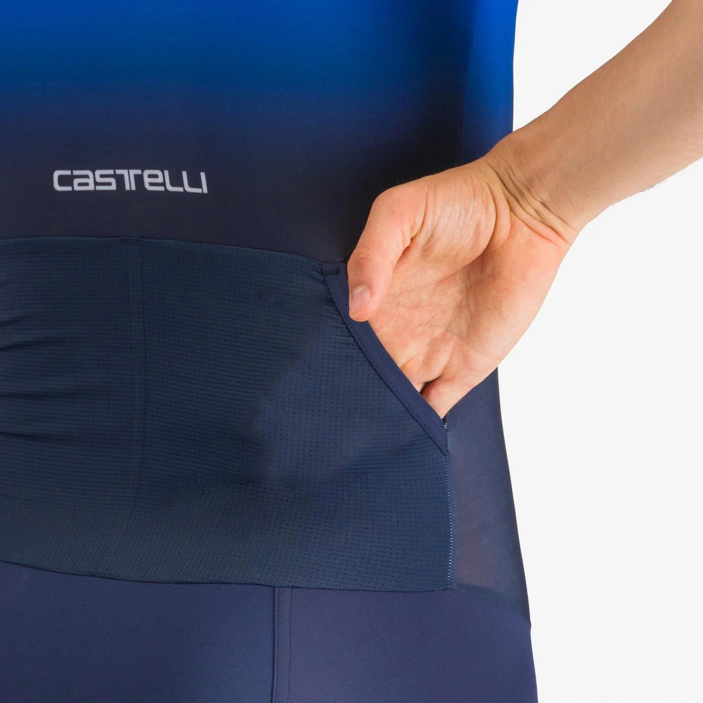 Castelli PR 2 Speed Suit Trisuit, Herren, Belgian Blue/White Azzurro Italia