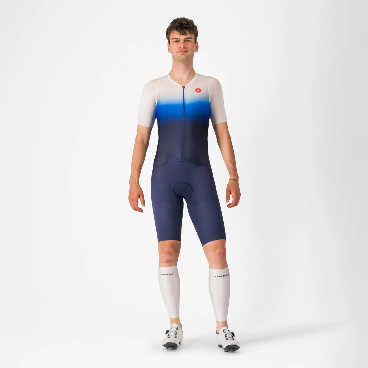 Castelli PR 2 Speed Suit Trisuit, Herren, Belgian Blue/White Azzurro Italia