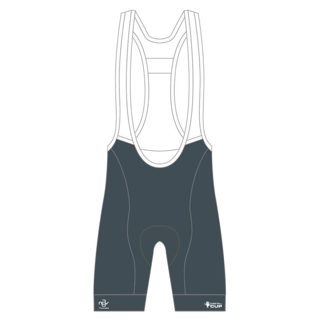 Trinovate Elite Bib Shorts CUP, Rad-Trägerhose, pulse grey