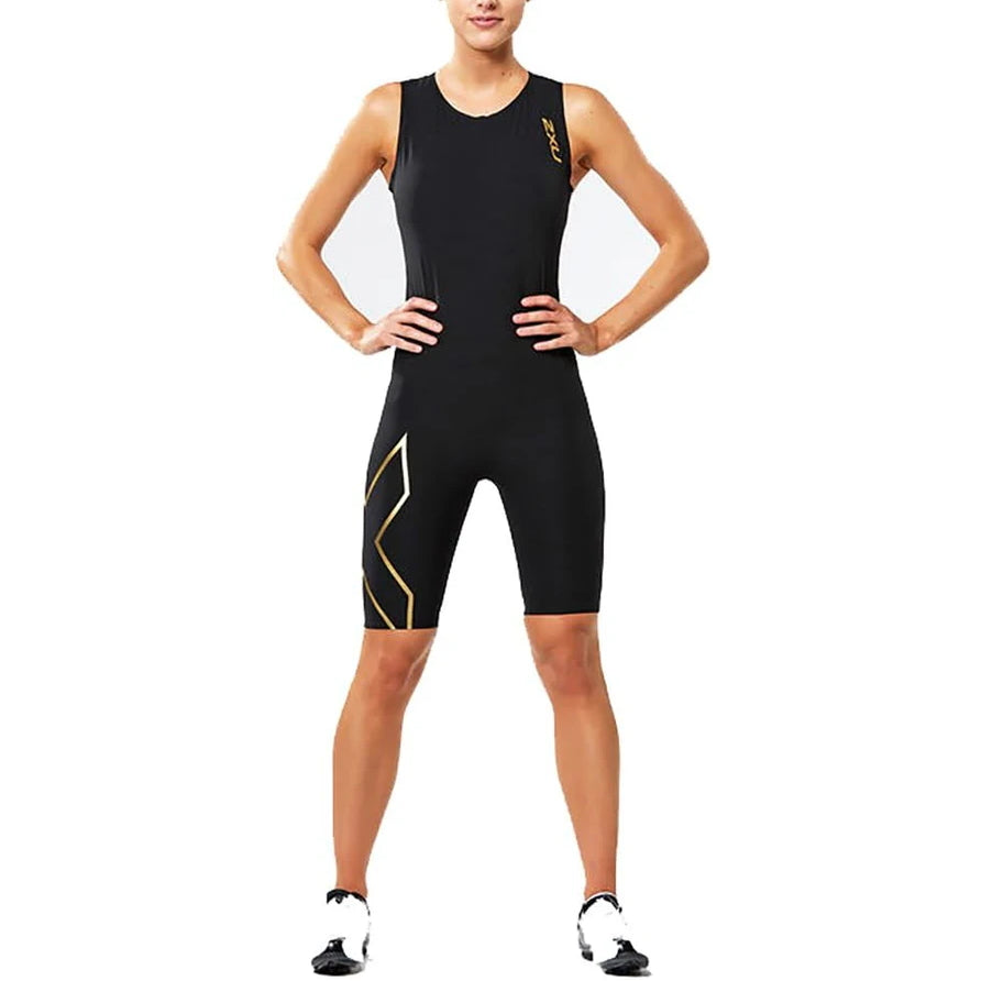 2XU Project X Swimskin, Damen, Black/Gold