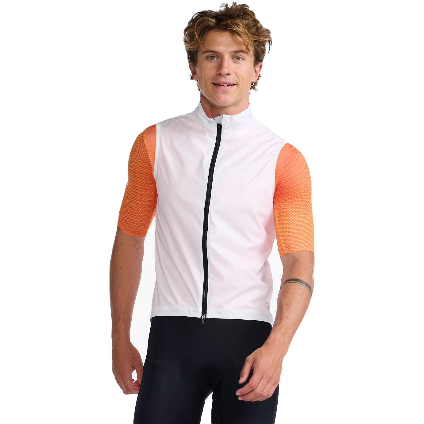 2XU Aero Gilet, Weste, Herren, White/White Reflective