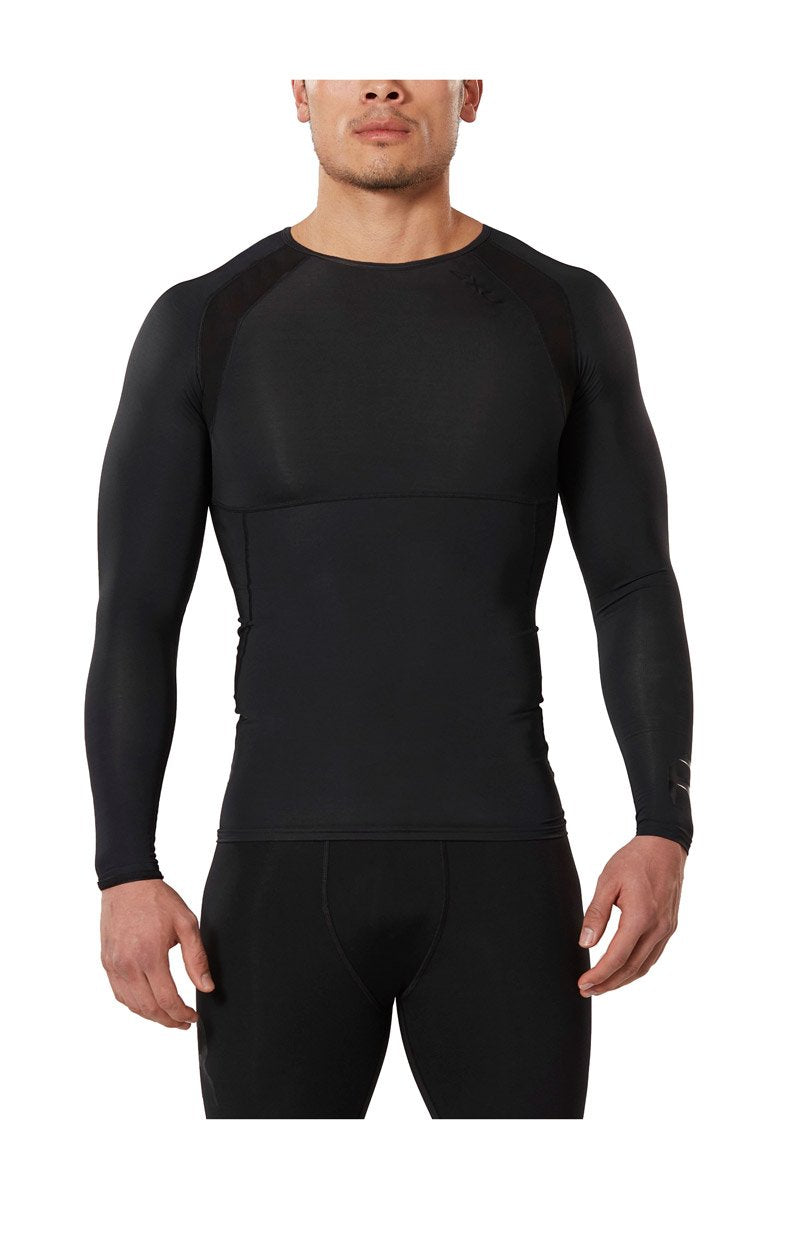 2XU Refresh Recovery Compression Top, Herren, Black/Nero