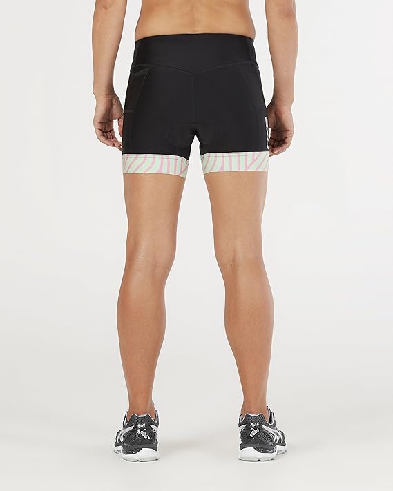 2XU Perform Tri Short 4.5 inch Shorts, Damen, Black/Mint