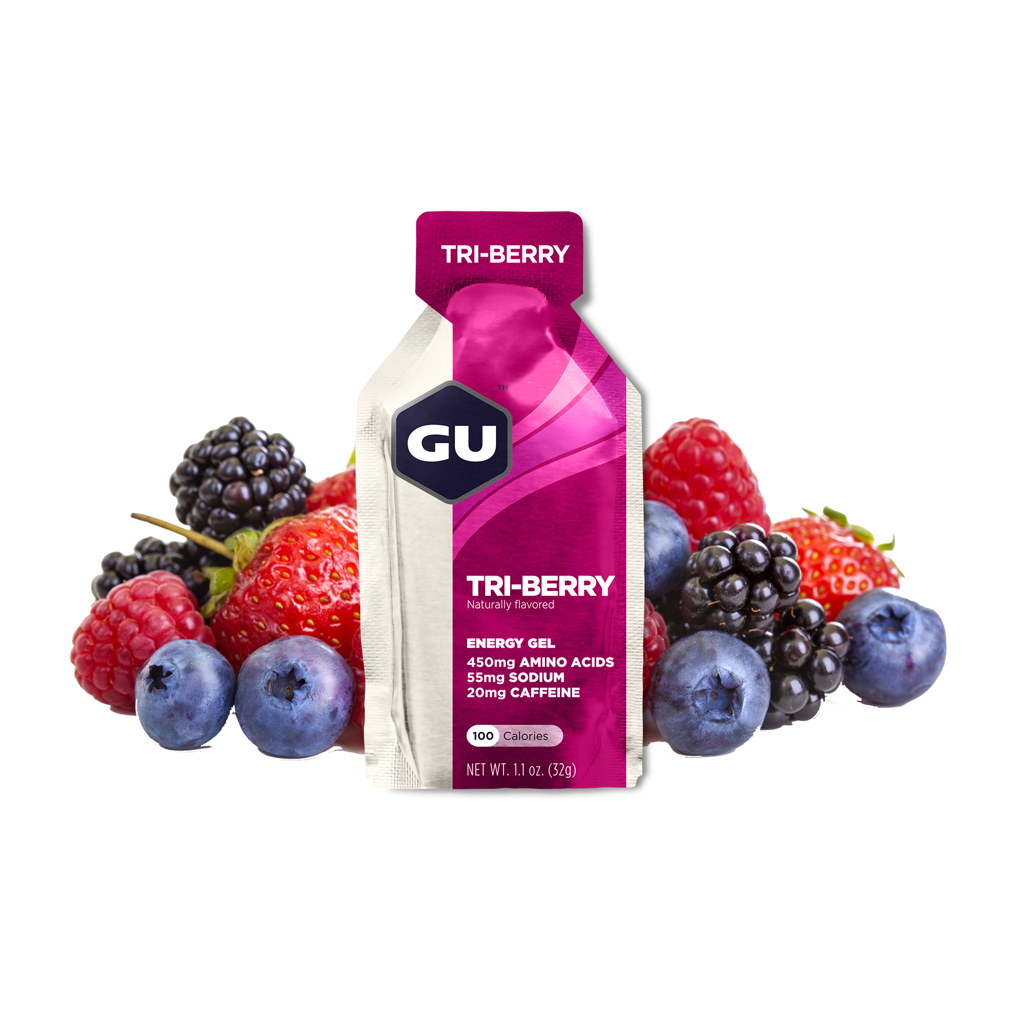 GU Energy Gel 32g Tri Berry MDH 9/25