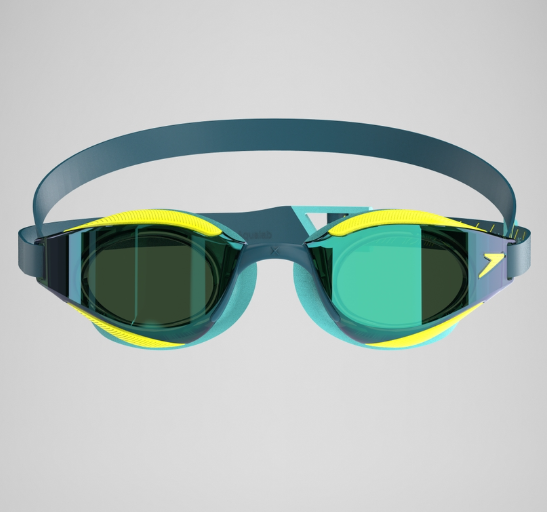 Speedo Fastskin Hyper Elite Mirror, Schwimmbrille, unisex, Yellow/Yellow