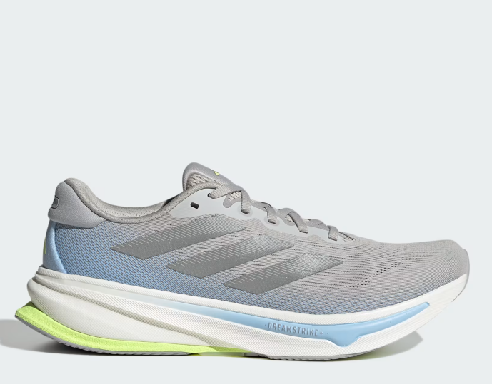 Adidas Supernova Rise 2, Laufschuh, Herren, Grey Two / Matte Silver / Hi-Res Yellow