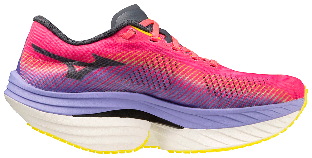 MIZUNO Wave Rebellion Pro, Damen, H-VPink/OBlue/PPunch