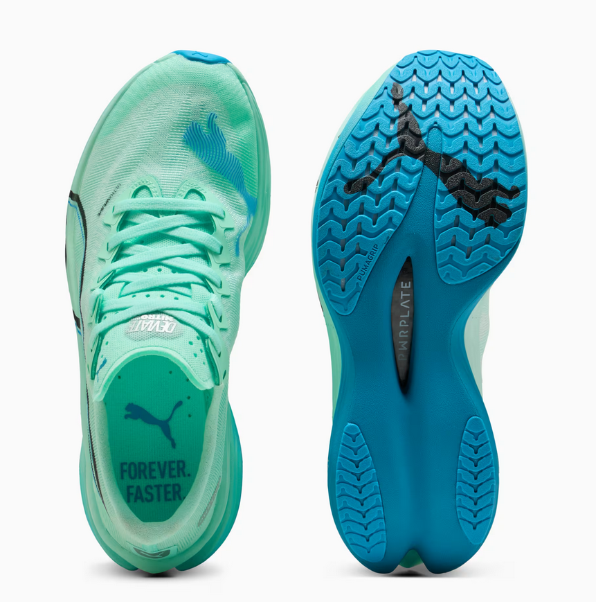 Puma Deviate Nitro Elite 3, Laufschuh, Damen, Mint Melt/ Speed Blue