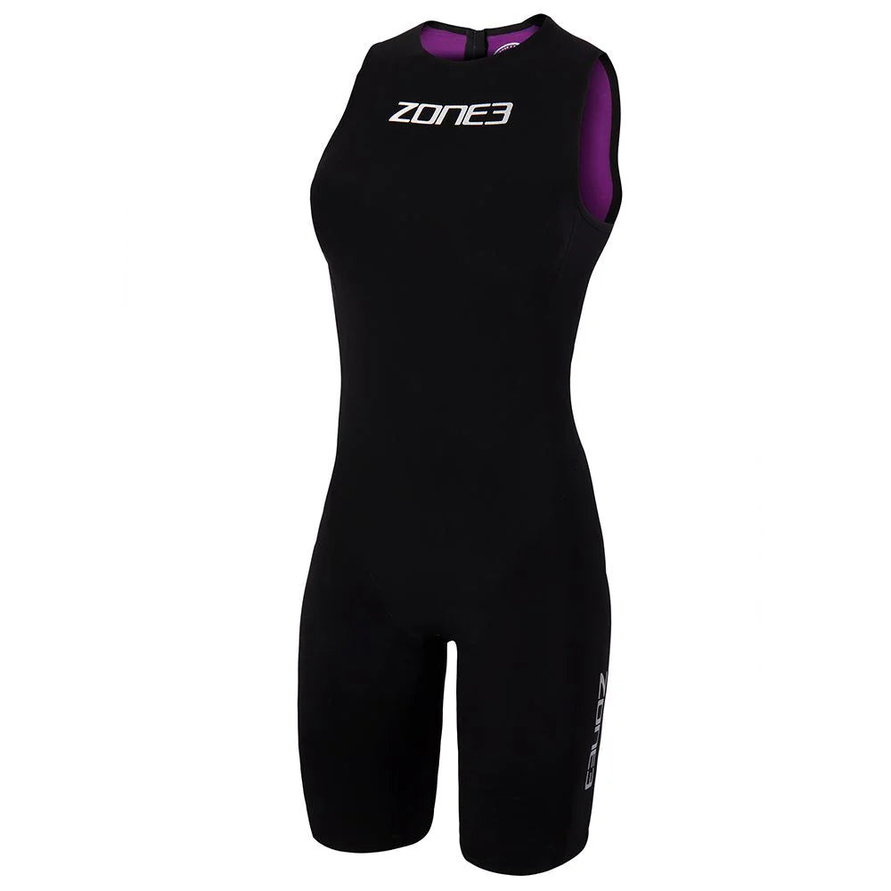 ZONE3 Streamline Sleeveless Swimskin, Damen, black/purple