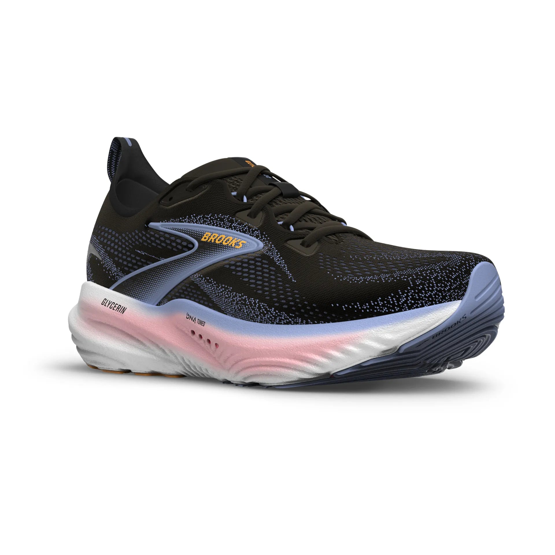 Brooks Glycerin 22, Laufschuh, Damen, Black/Blue Heron/Orange