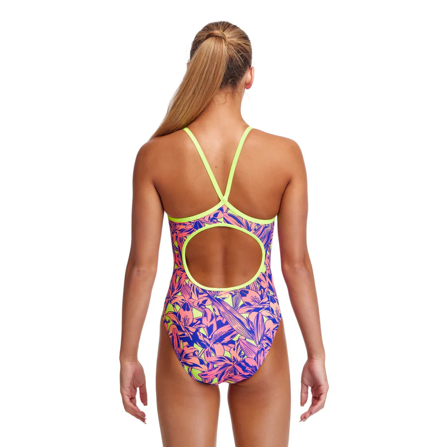 Way Funky Funkita, Diamond Back One Piece Lily Pad, Badeanzug, Kinder