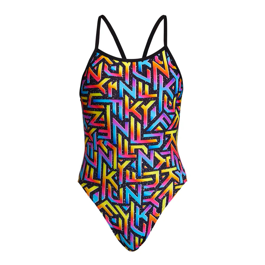 Way Funky Funkita, Single Strap One Piece Brand Galaxy, Badeanzug, Kinder