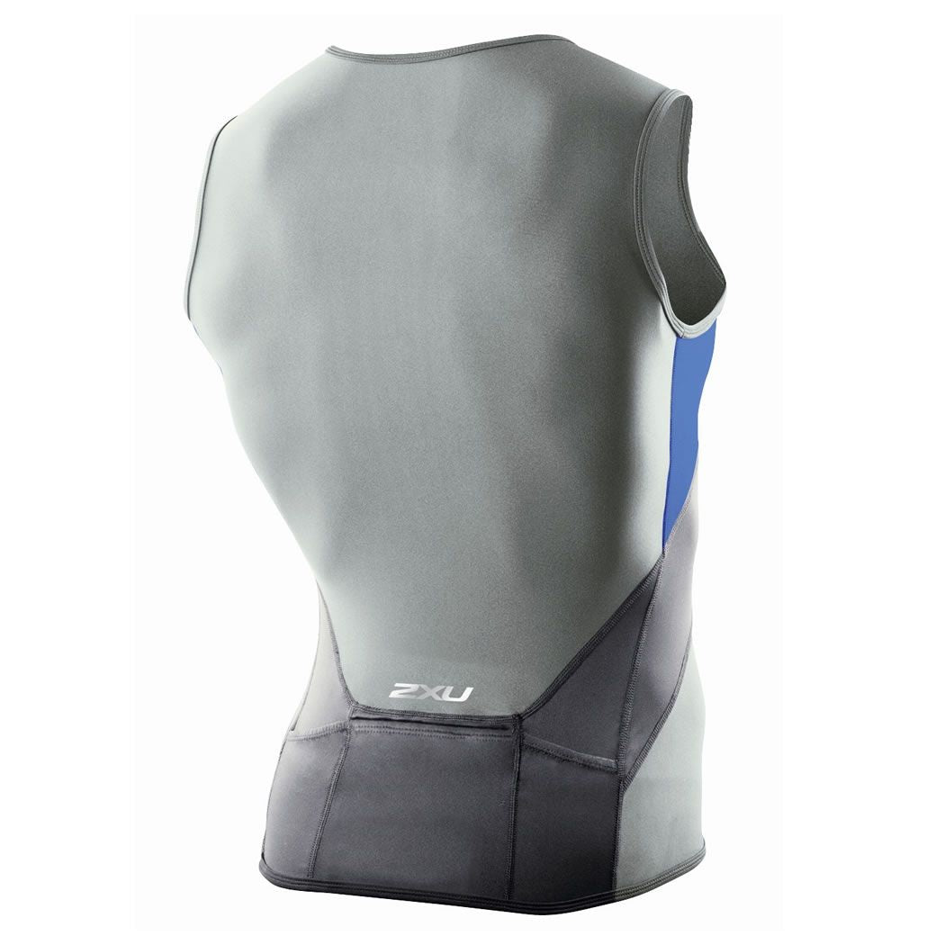 2XU G:2 Compression Tri Singlet, Herren, blau/anthrazit