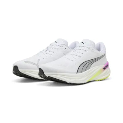 Puma Magnify NITRO 2, Laufschuhe, Herren, Puma White/Pure Magenta/Yellow Alert