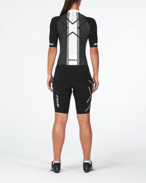 2XU Project X Trisuit, Damen, schwarz/weiß