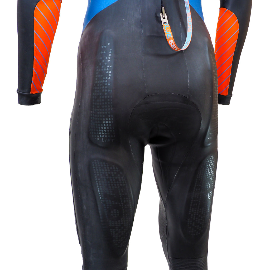 Blueseventy Helix Fullsuit, Neoprenanzug, schwarz/blau/orange, Herren, 2020