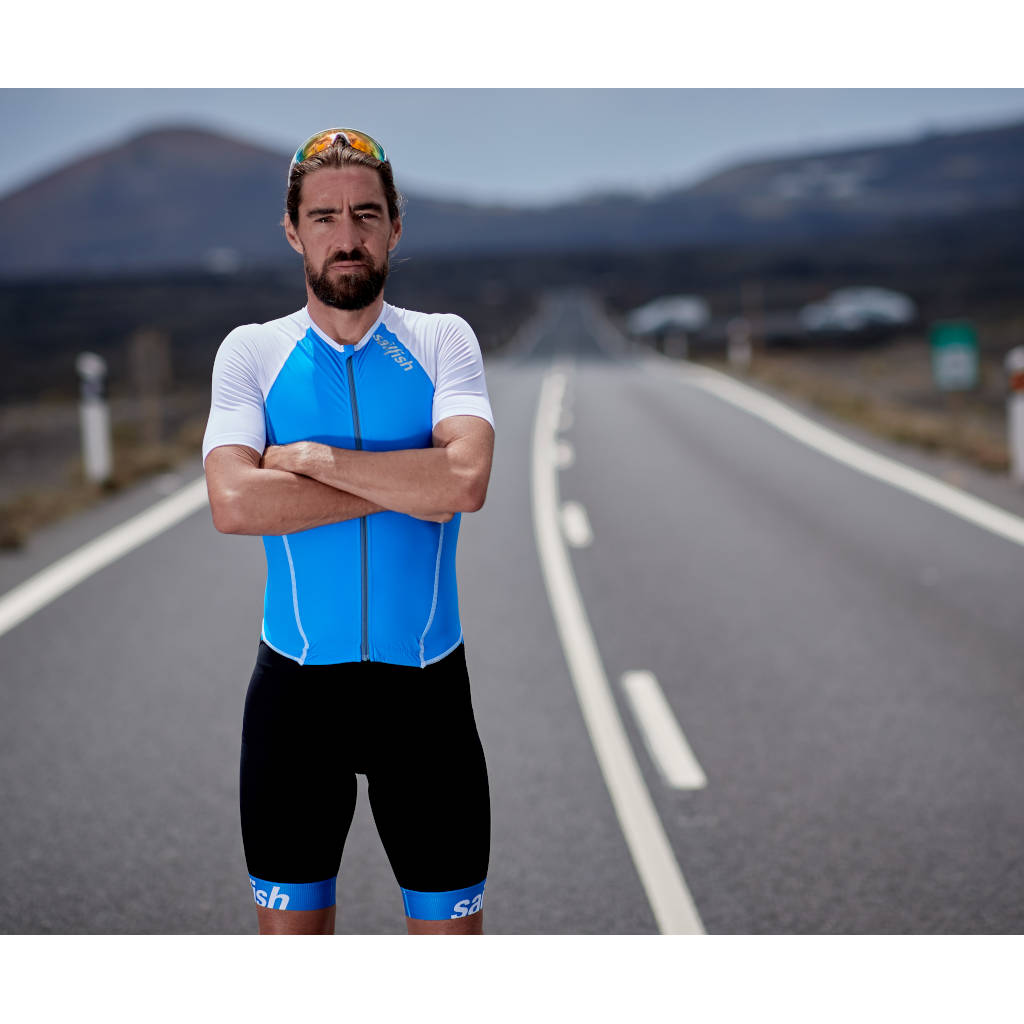 Sailfish Aerosuit Comp , Herren, blau/weiß/schwarz