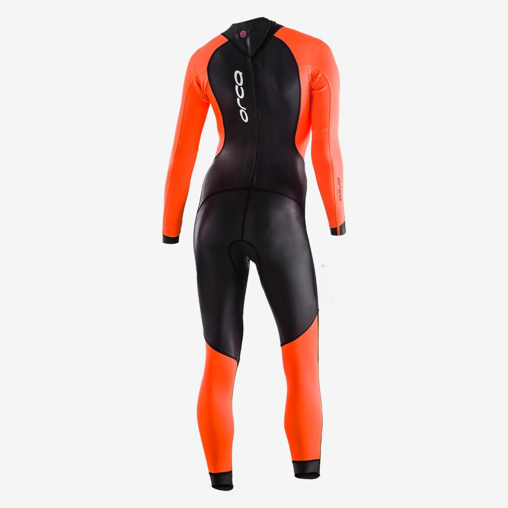 Orca Openwater Core HI-VIS, Neoprenanzug, Damen, schwarz/orange, 2023