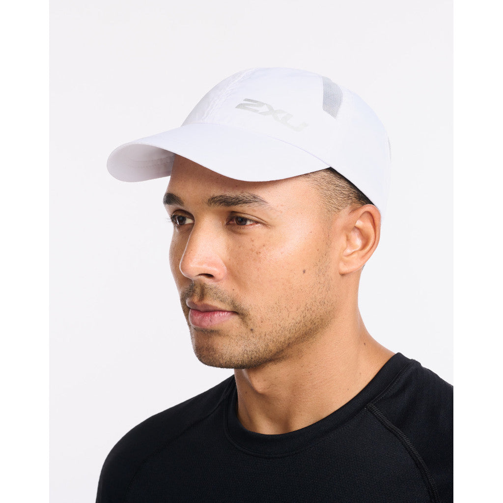 2XU Run Cap, Unisex, white/white, weiß