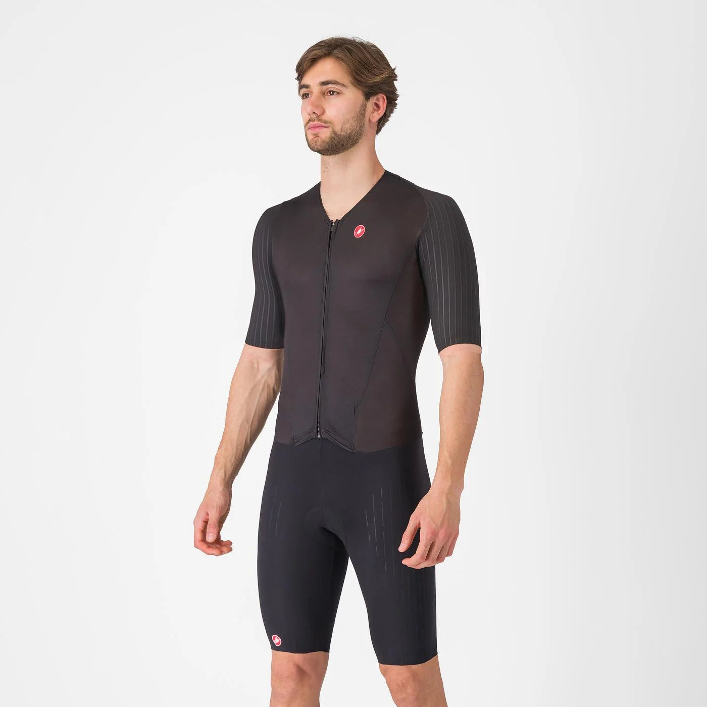 Castelli Free Sanremo 3 Short Sleeve Trisuit, Herren, Black