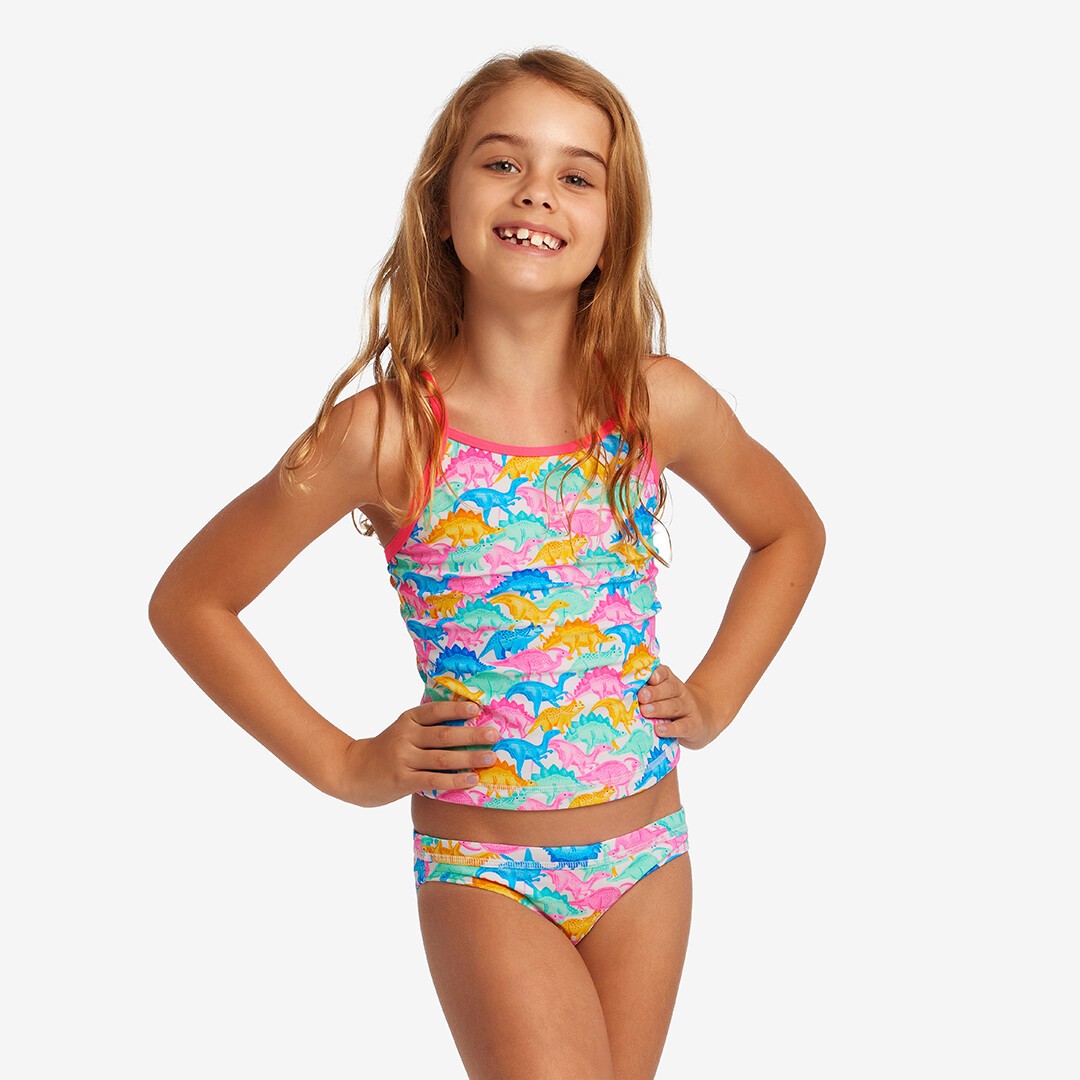 Way Funky Funkita, Swim Steady Tankini & Brief Minisaurus, Zweiteiler-Badeanzug, Kinder