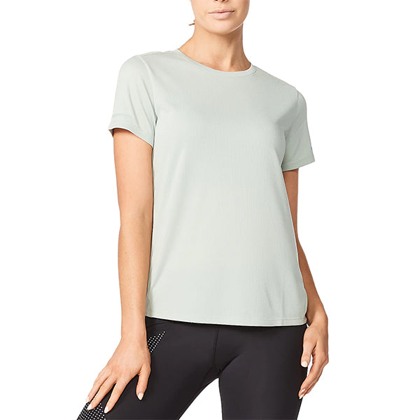 2XU Aero Tee, Laufshirt, Damen, Mineral/Mineral Reflective