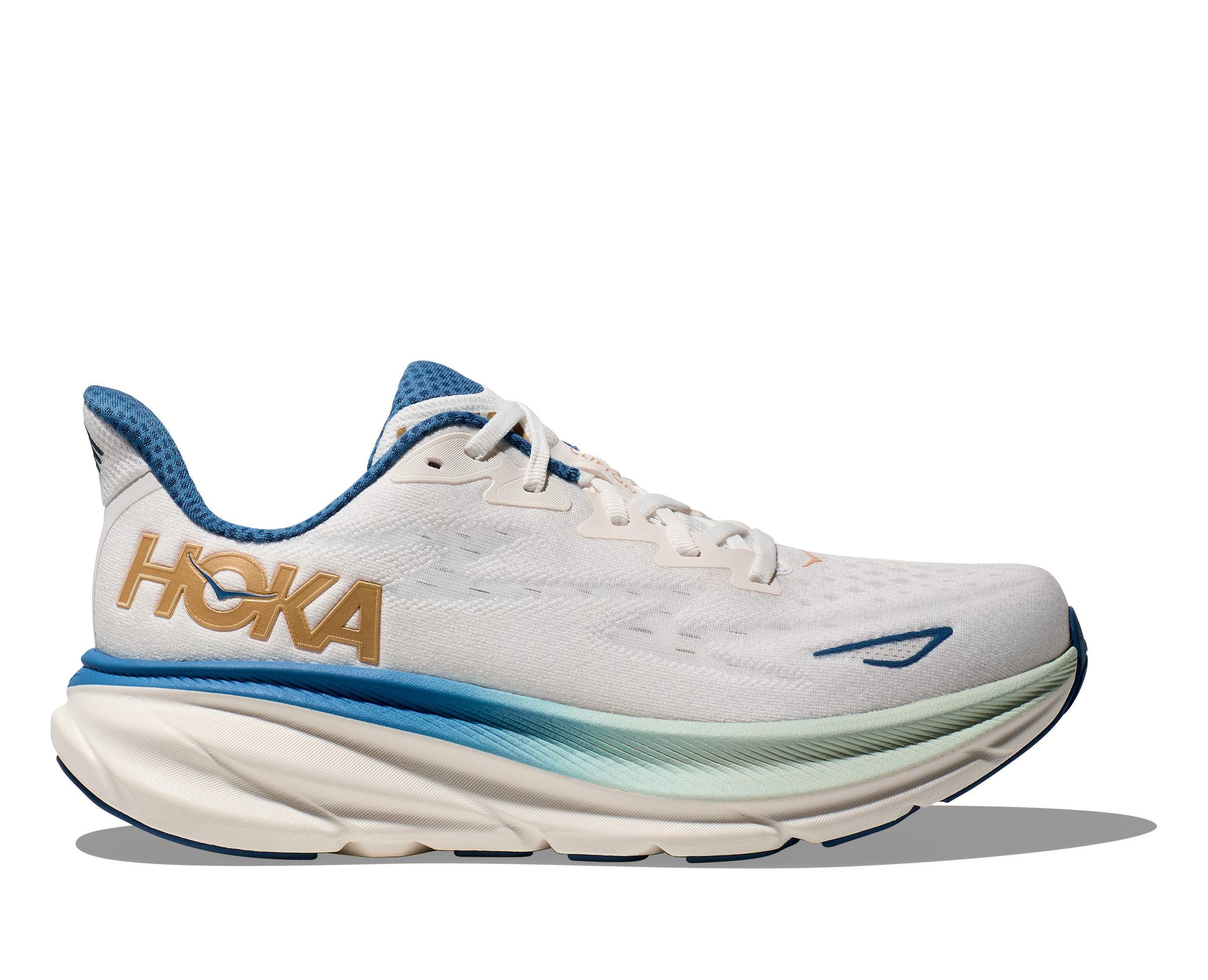 Hoka Clifton 9, Laufschuh, Herren, Frost/Gold