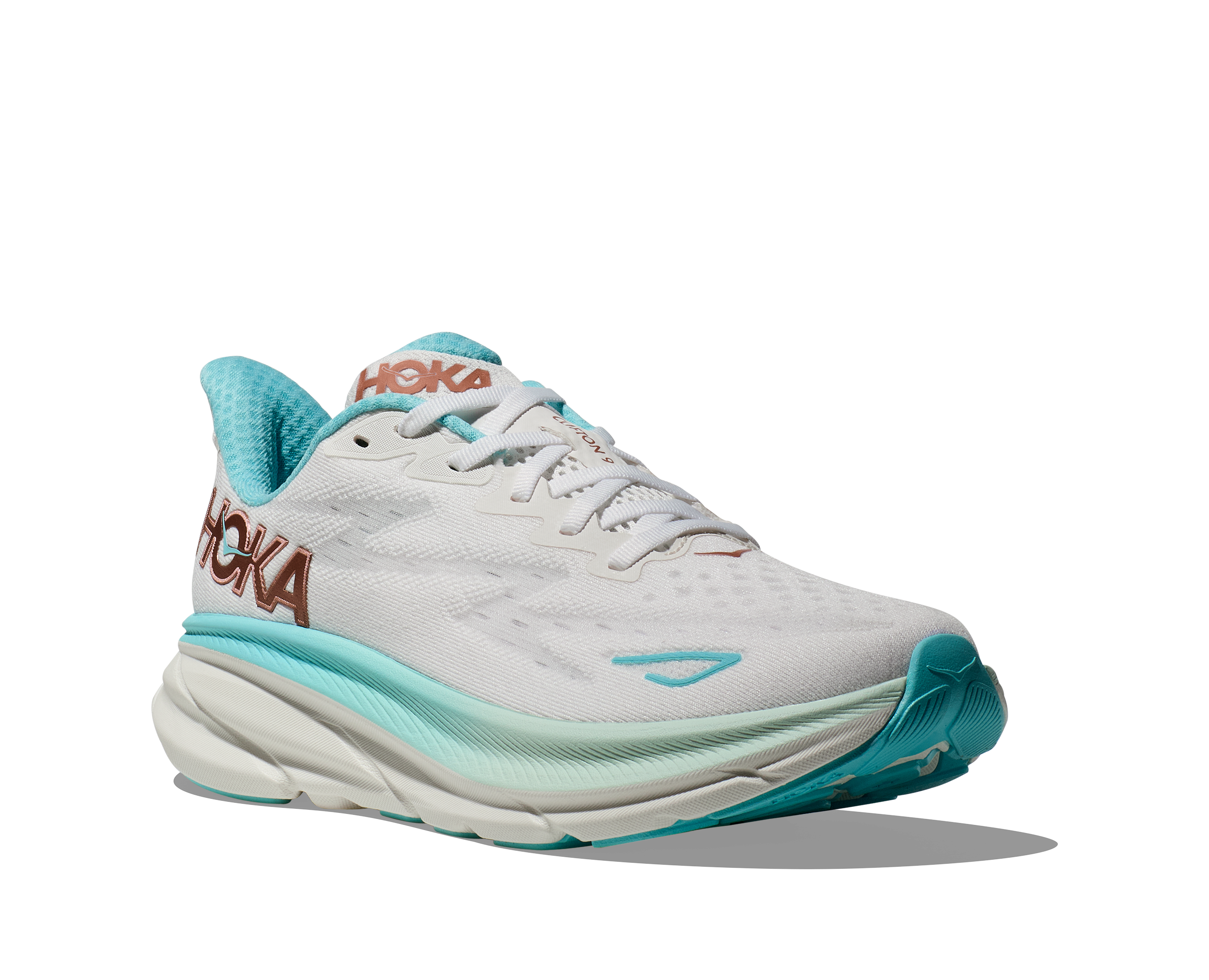 Hoka Clifton 9, Laufschuh, Damen, Frost/Rose Gold