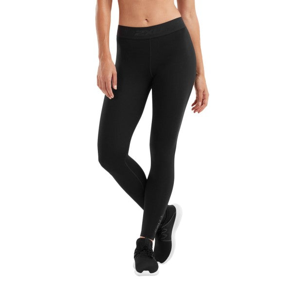 2XU Flight Compression Tights, Laufhose, Damen, Black/Black