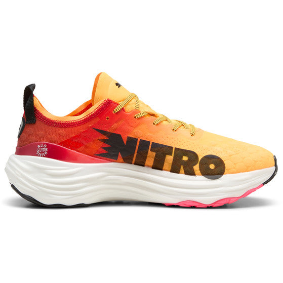 Puma ForeverRun NITRO, Laufschuhe, Herren, Sun Stream-Sunset Glow-PUMA White