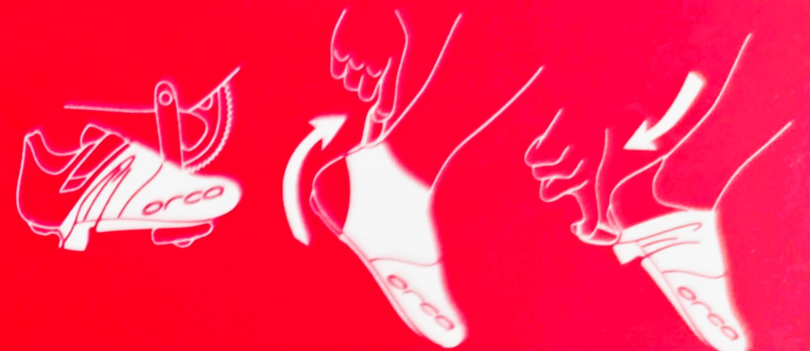 Anwendung der Überschuhe