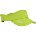 2XU Run Visor, Unisex, Wild Lime/ White