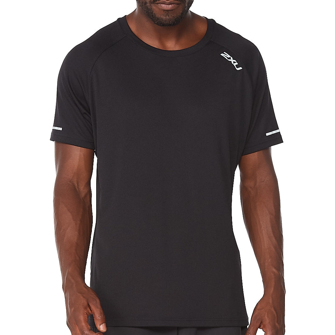 2XU Active Run Top, Herren, Black/Silver