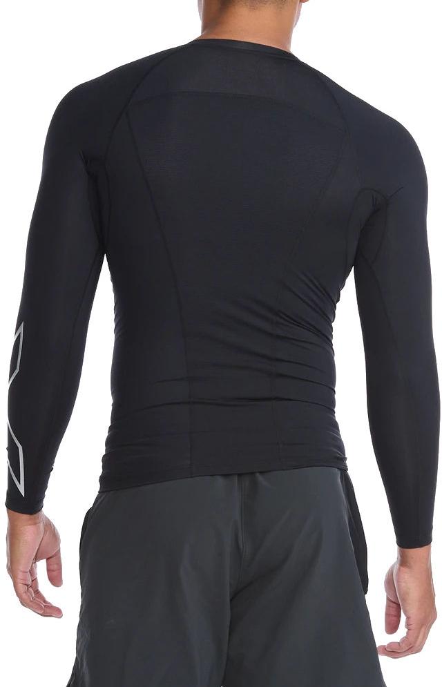 2XU Core Compression Longsleeve, Herren, Black/Silver