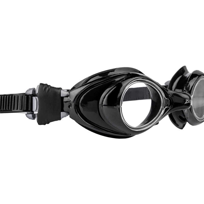 Zoggs Vision Neutral, Optische-Schwimmbrille, Black/Black/Clear