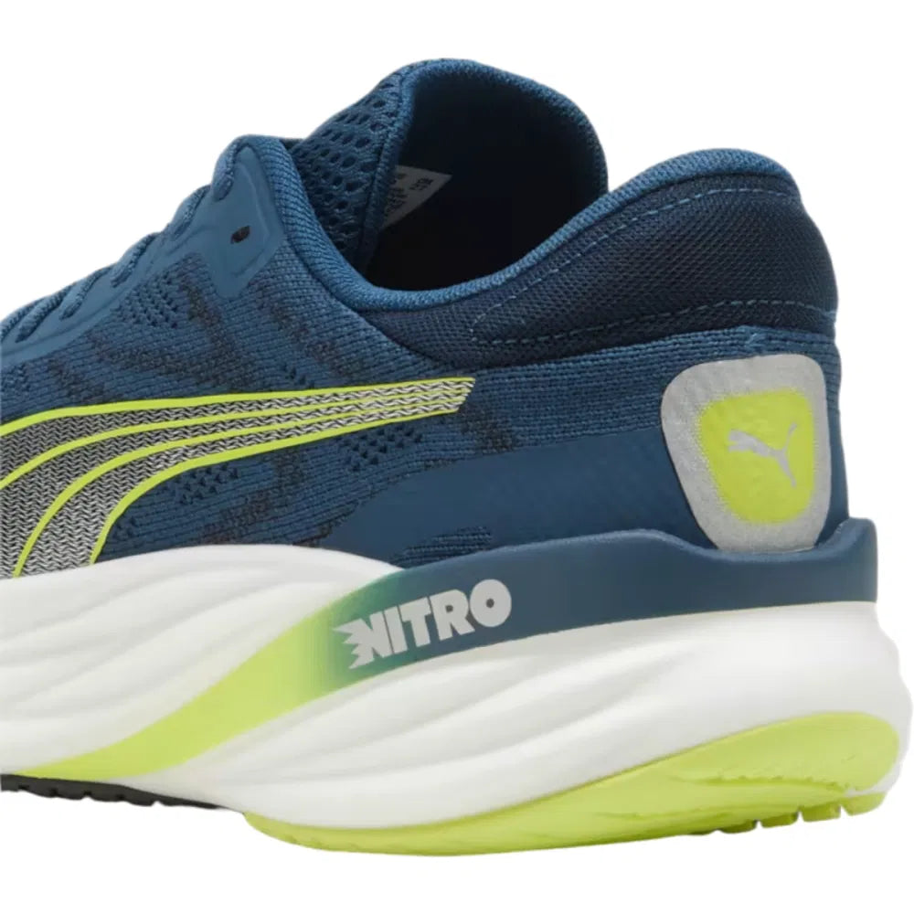 Puma Magnify NITRO 2, Laufschuhe, Herren, Ocean Tropic-PUMA Black-Lime Pow