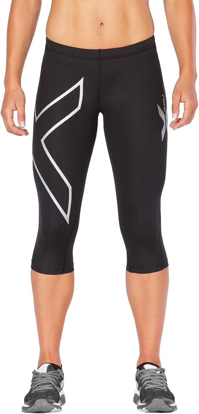 2XU Compression 3/4 Tights, Damen, Black/Black