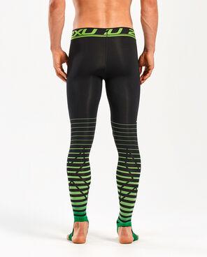 2XU Power Recovery Compression Tights, Herren, Black/Green