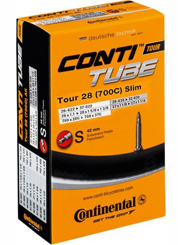 Continental Schlauch Tour 28" Slim, 42mm, SV Ventil