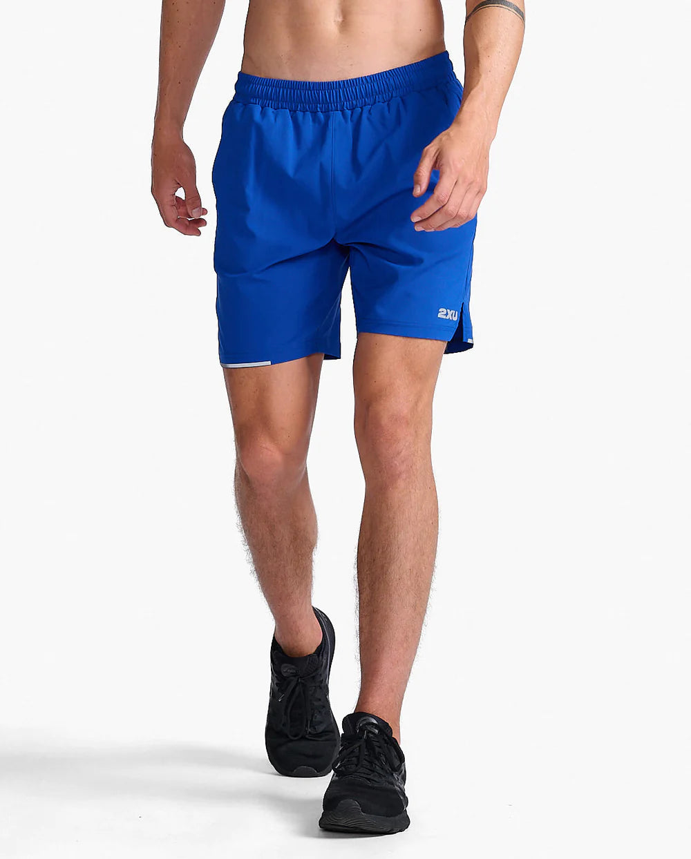 2XU Aero 7 Inch Short, Laufshort, Herren, blau