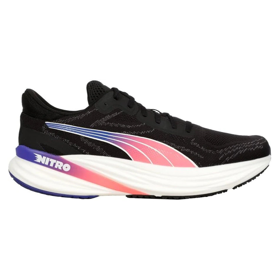 Puma Magnify NITRO 2, Laufschuhe, Herren, PUMA Black-Lapis Lazuli-Sunset Glow