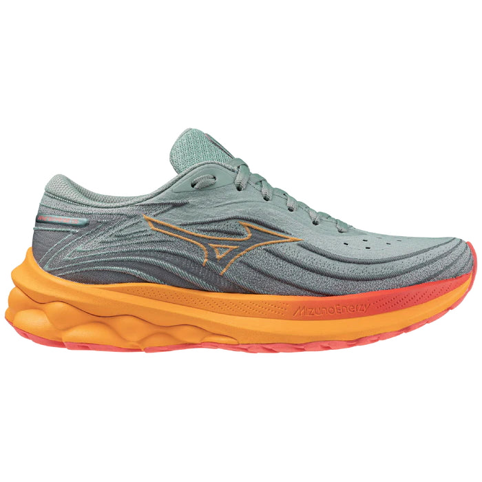 MIZUNO Wave Skyrise 5, Damen, Abyss / Dubarry / Carrot Curl