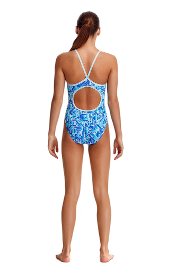 Way Funky Funkita, Diamond Back One Piece Pane Train, Badeanzug, Kinder