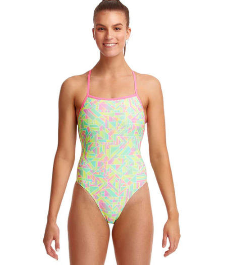 Way Funky Funkita, Strapped In One Piece Pastel Parts, Badeanzug, Kinder