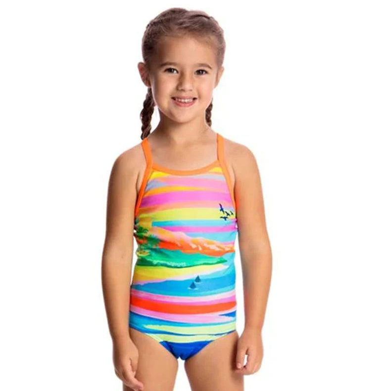 Way Funky Funkita, Printed One Piece Pina Colada, Badeanzug, Kinder