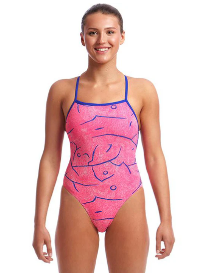 Way Funky Funkita, Eco Single Strap One Piece Rock Salt, Badeanzug, Kinder