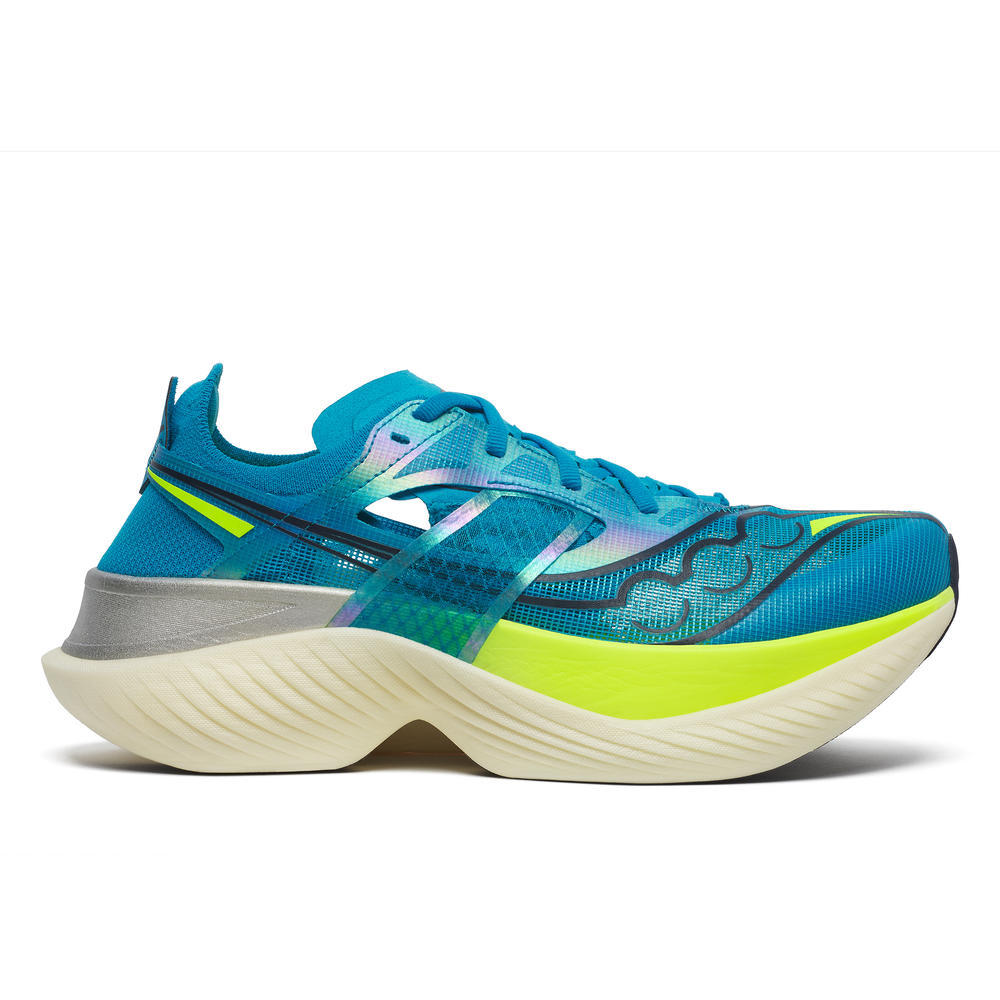 Saucony Endorphin Elite, Laufschuh, Herren, Viziblue/Citron