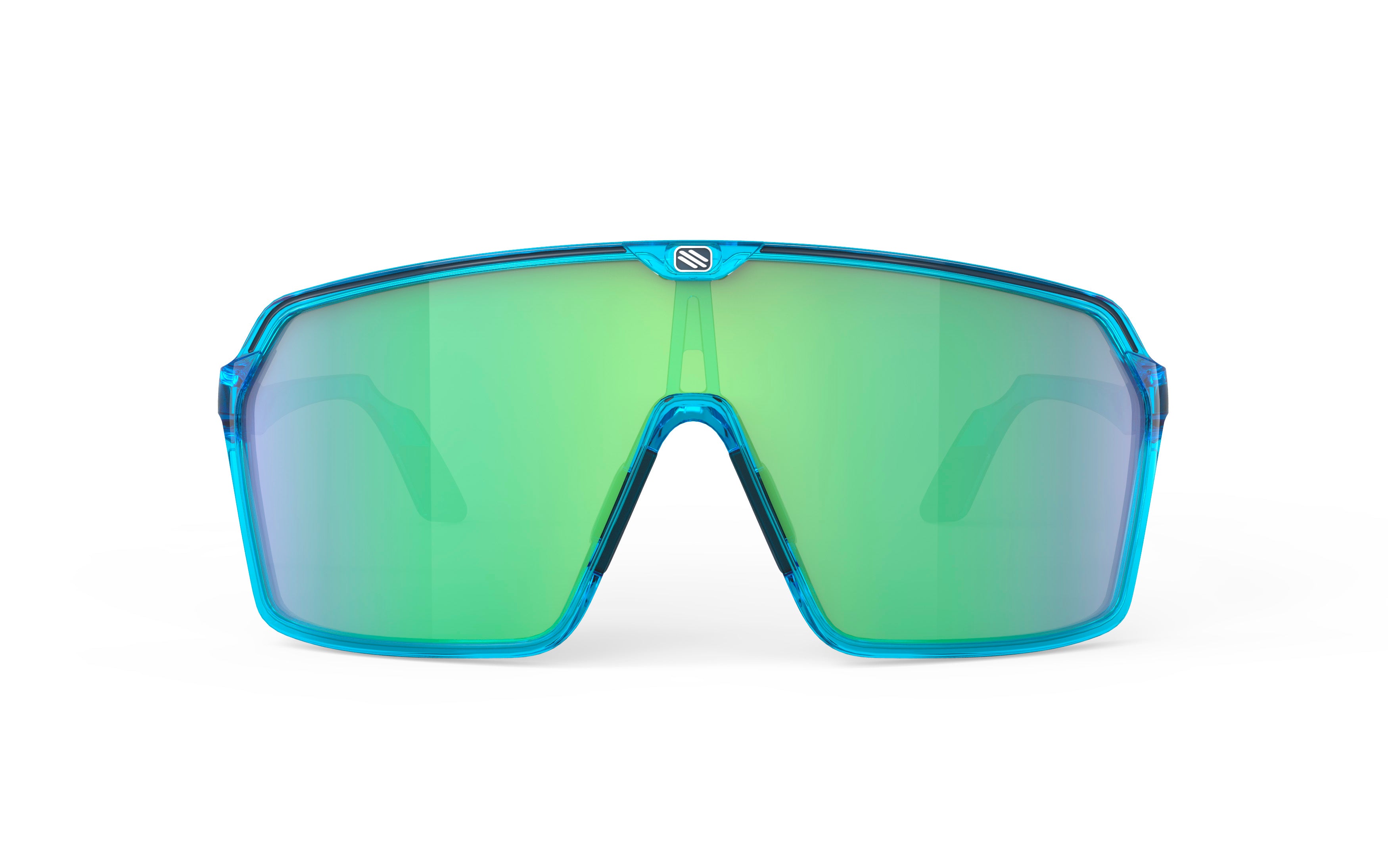 RUDY Project Sun.Spinshield Crystal Azur - Multilaser Green, Radbrille, Sportbrille, blau/grün