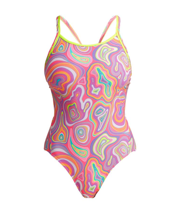 Way Funky Funkita Diamond Back One Piece Sugar Highs, Badeanzug, Kinder