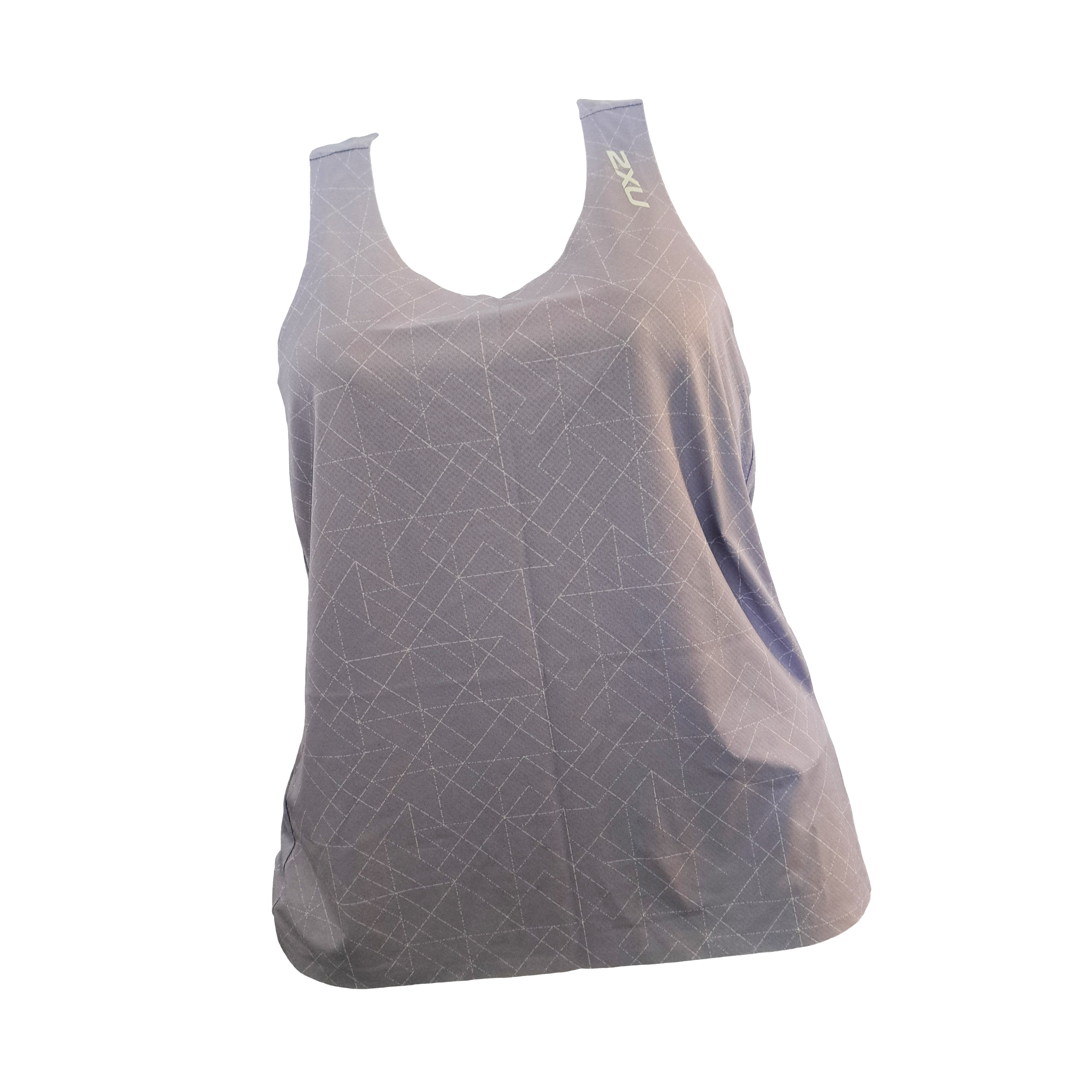 2XU Light Speed Tech Singlet, Damen, Lavendust Dots/White Reflective
